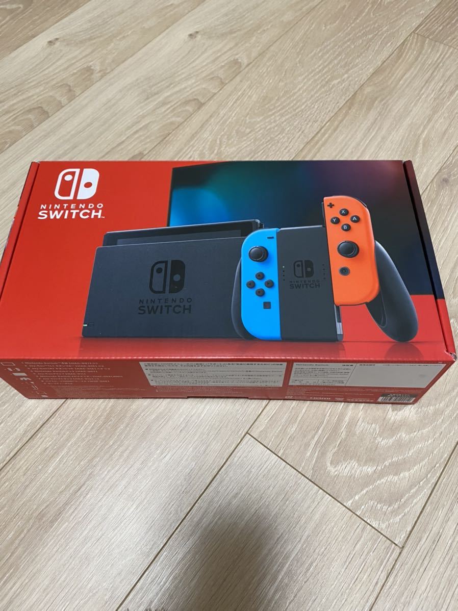 美品　Nintendo Switch Joy-Con(L) ネオンブルー/(R) ネオンレッド ニンテンドースイッチ Switch本体 _画像2