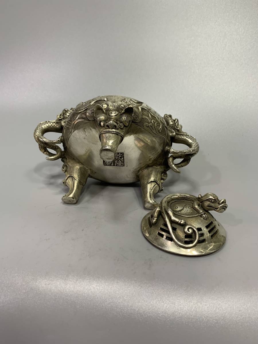 聚寶齋*銅製*八卦炉】 稀少物品 置物 古賞物 中国古 聚寶齋*銅製*八卦炉】 稀少物品 置物 古賞物 中国古