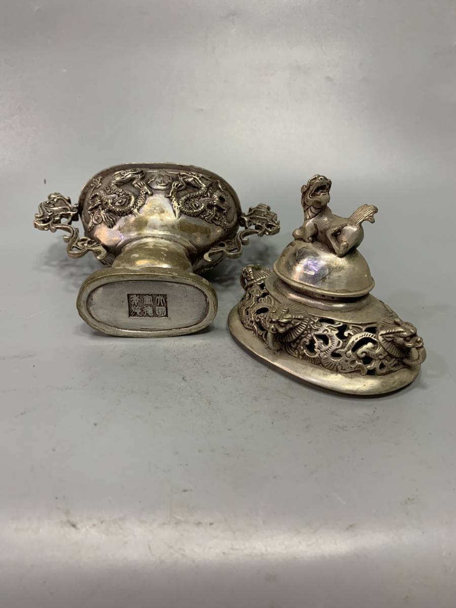 聚寶齋*銅製*獎盃炉】 稀少物品 置物 古賞物 中国古 聚寶齋*銅製*獎盃炉】 稀少物品 置物 古賞物 中国古