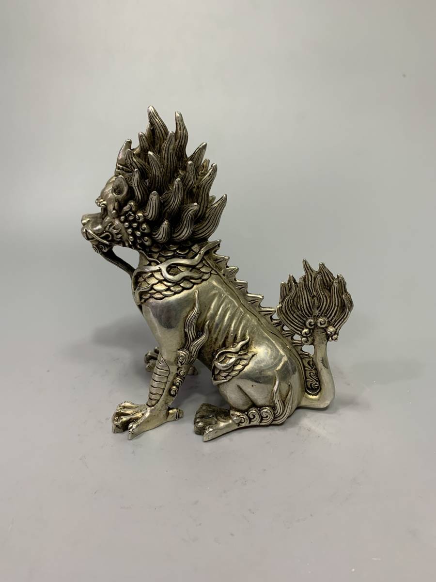 聚寶齋*銅製*麒麟】 稀少物品 置物 古賞物 中国古美術 聚寶齋*銅製*麒麟】 稀少物品 置物 古賞物 中国古美術