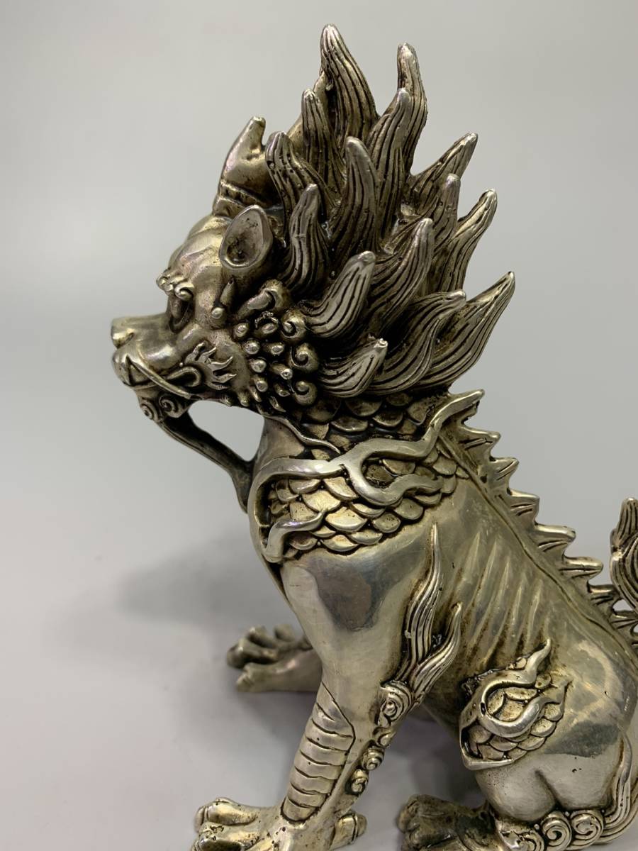 聚寶齋*銅製*麒麟】 稀少物品 置物 古賞物 中国古美術 銅製 聚寶齋*銅製*麒麟】 稀少物品 置物 古賞物 中国古美術 銅製