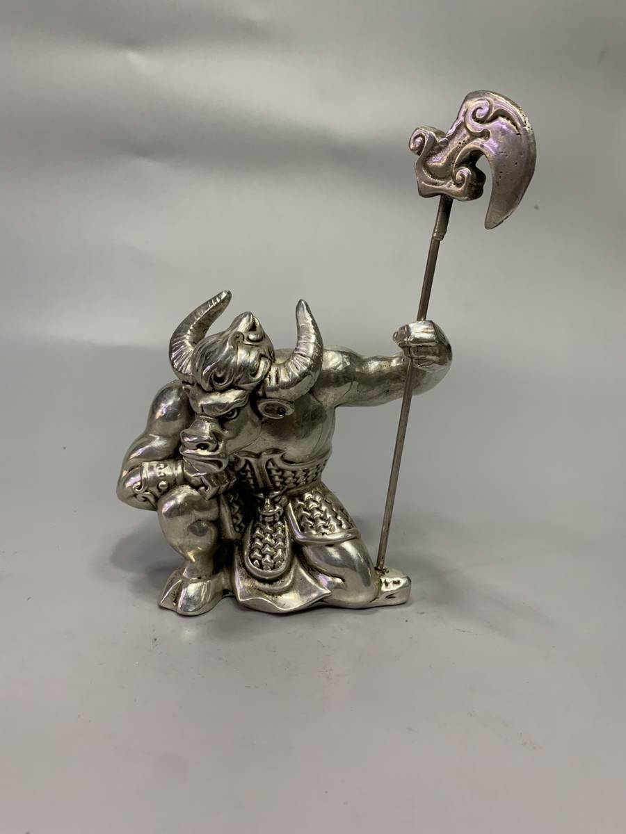 聚寶齋*銅製*牛魔王 稀少物品 置物 古賞物 中国時代美術 売買 聚寶齋*銅製*牛魔王 稀少物品 置物 古賞物 中国時代美術 売買