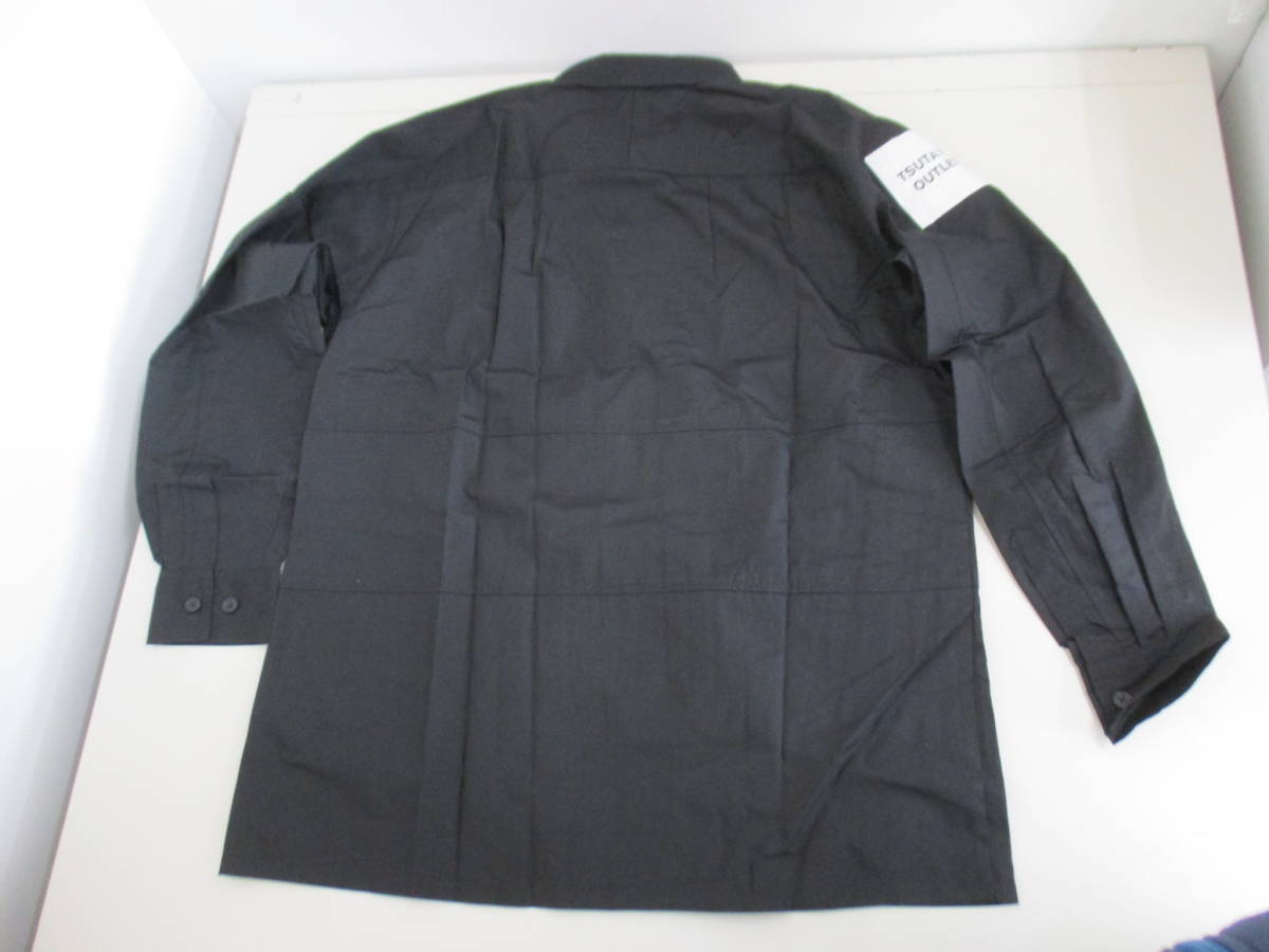 D00 TSUTAYA OUTLET ユニフォーム コスプレ Yシャツ 長袖 Mサイズ ブラック 制服 ツタヤ レア 希少の画像3