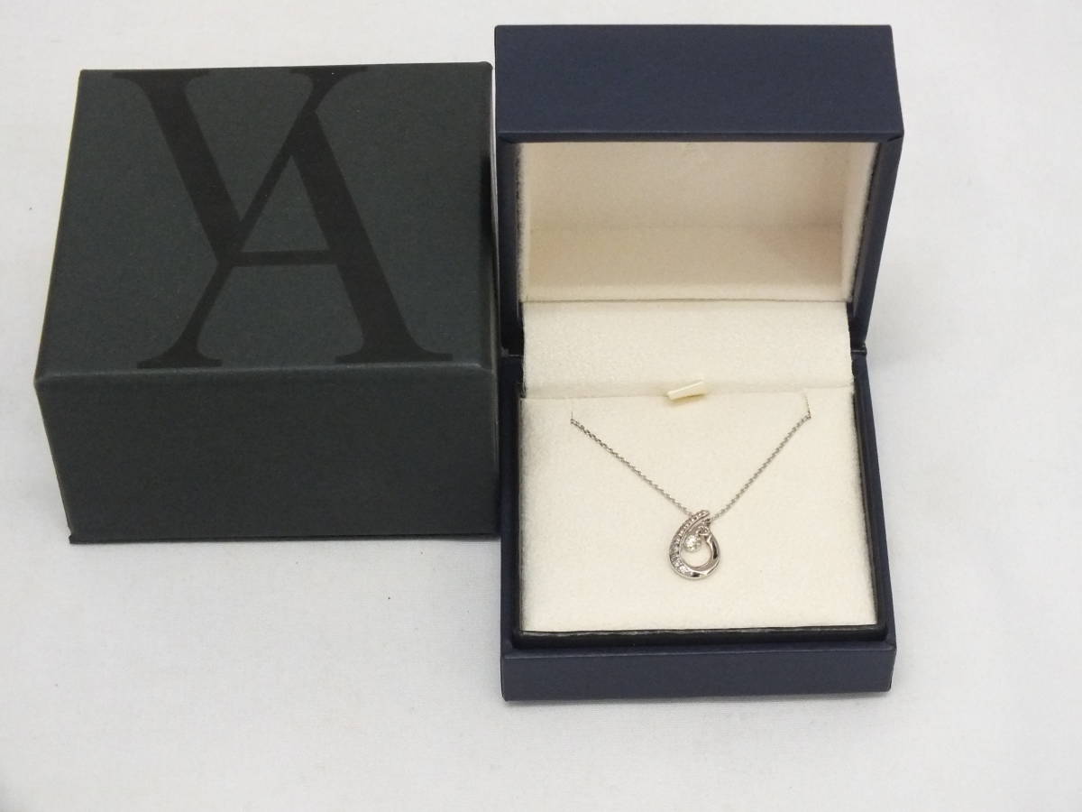 * beautiful goods VENDOME AOYAMA Vendome Aoyama K18WG diamond necklace *(2888)