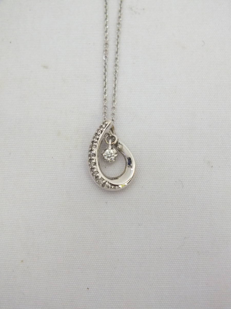 * beautiful goods VENDOME AOYAMA Vendome Aoyama K18WG diamond necklace *(2888)