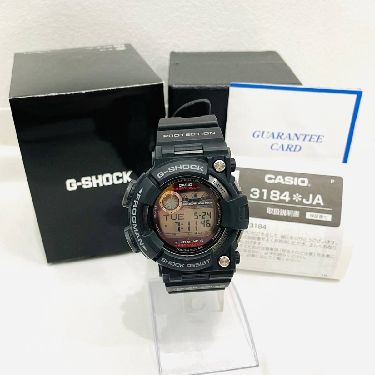 D192　美品　CASIO　カシオ　FROGMAN　フロッグマン　GWF-1000　3184　腕時計_画像1
