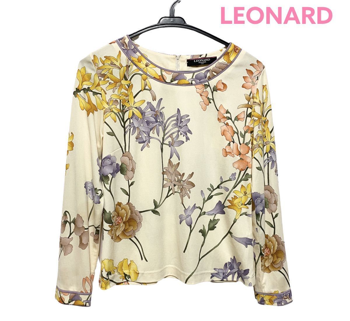 サイズ LEONARD - レオナール 長袖カットソー サイズL - 花柄の通販 by