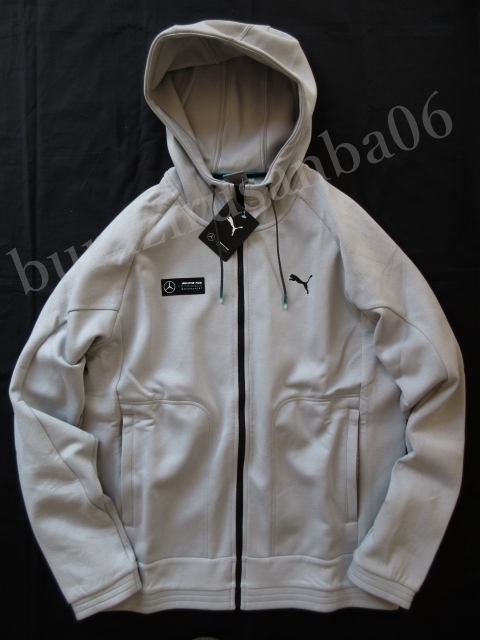 未使用 定価2.4万 PUMA プーマ×メルセデス ベンツ コラボ スウェット ジップ パーカー スウェットパンツ セットアップ US/S 日本M相当 灰 2