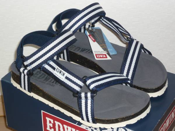 7**** быстрое решение! новый товар EDWIN/ Edwin EW9182 темно-синий 27.0cm ремешок сандалии спорт сандалии другая почтовая служба возможно 