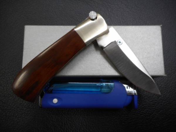 ナイフ　 小さな折り畳　PARKER BENCH MADE パーカー　ベンチメイド　ウッドハンドル_画像2