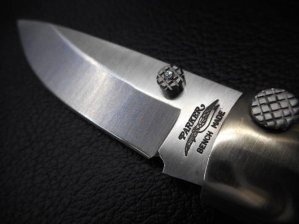 ナイフ　 小さな折り畳　PARKER BENCH MADE パーカー　ベンチメイド　ウッドハンドル_画像3