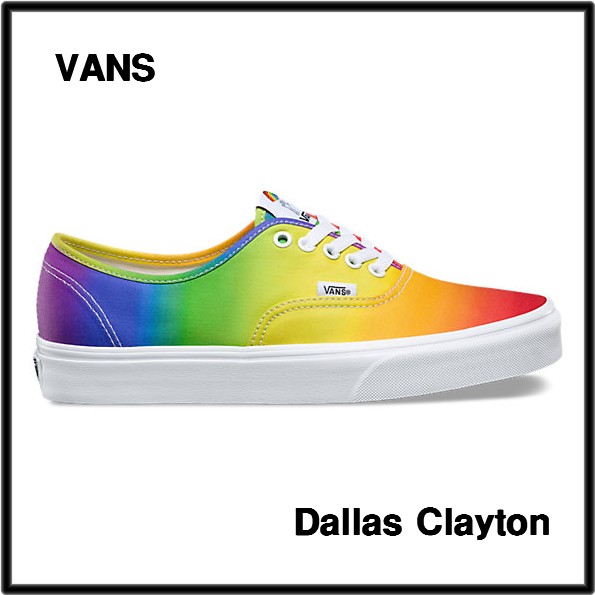 US9.5 (27.5cm)【VANS Authentic (Dallas Clayton) Rainbow/VN0A38EMMOU バンズ ヴァンズ オーセンティック レインボー】_画像1