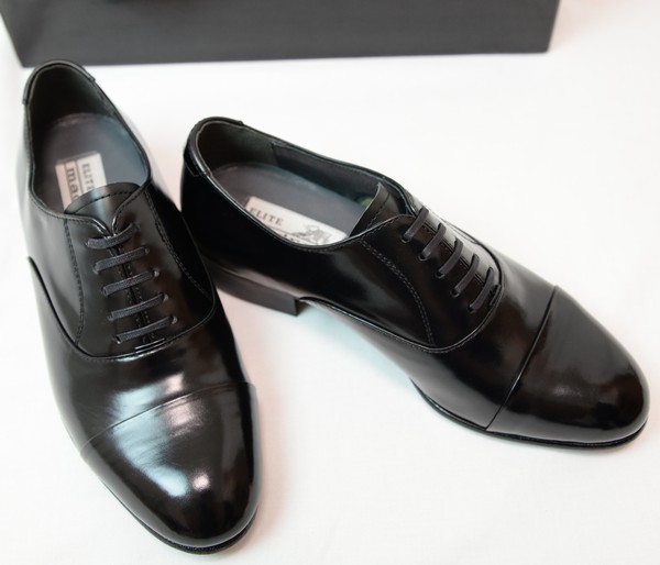 ●▼ELITEmadrasエリートマドラス紳士靴(24.0EEEE,革底黒EM320)新品