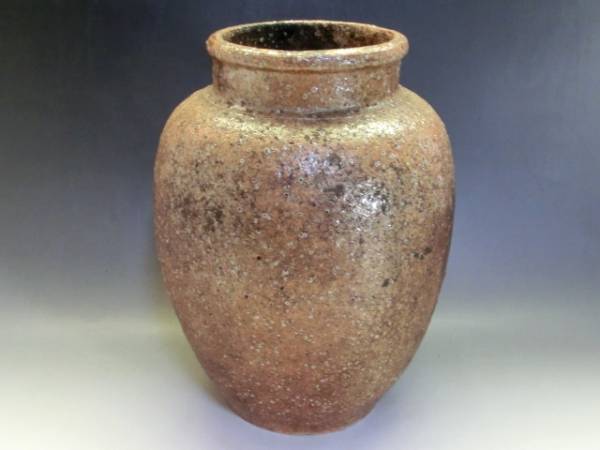  кувшин "hu" # старый Shigaraki жарение Edo период .. гарантия . широкий . цветок inserting ваза для цветов кувшин произведение искусства старый изобразительное искусство времена предмет антиквариат товар #