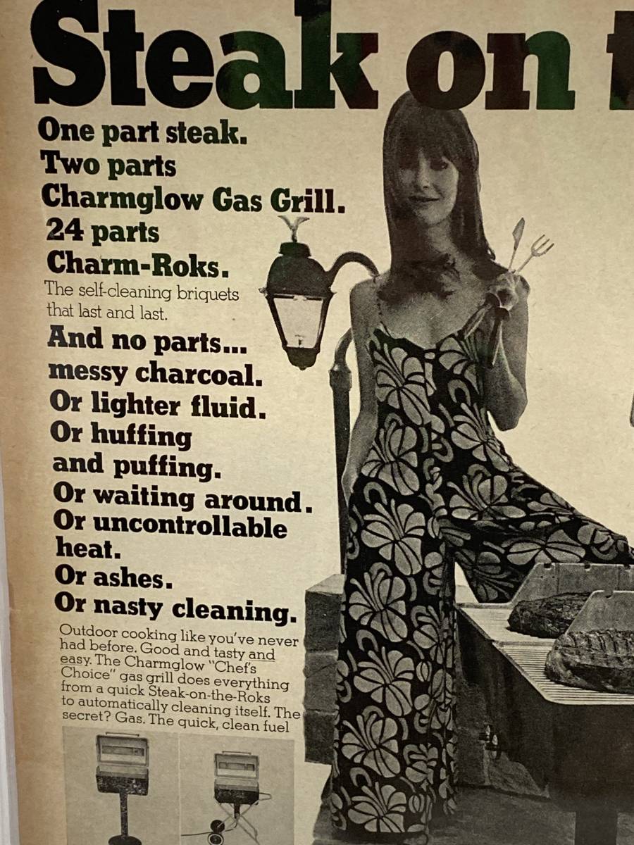 1967年6月9日号LIFE誌広告切り抜き【Steak on the Roks】アメリカ買い付け品60sビンテージUSA_画像2