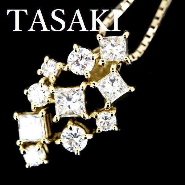 田崎真珠 TASAKI プリンセス ダイヤモンド 1.13ct ネックレス K18_画像1