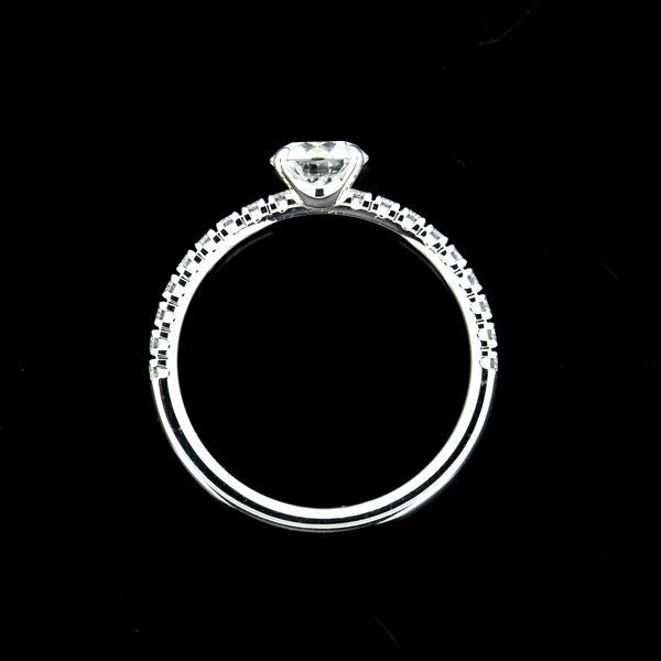 e язык cell du Cartier бриллиант 0.44ct G-VS1-EX кольцо Pt950 #45