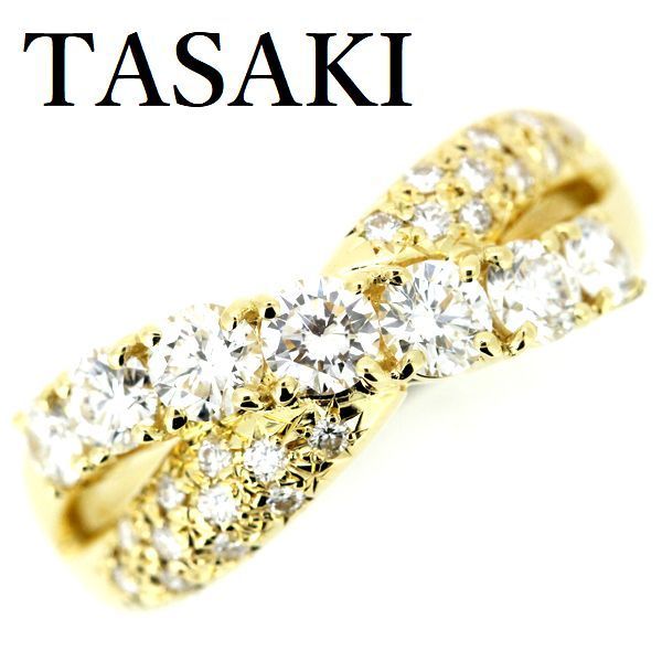 数量は多い  田崎真珠 K18. リング 1.07ct ダイヤモンド TASAKI リング