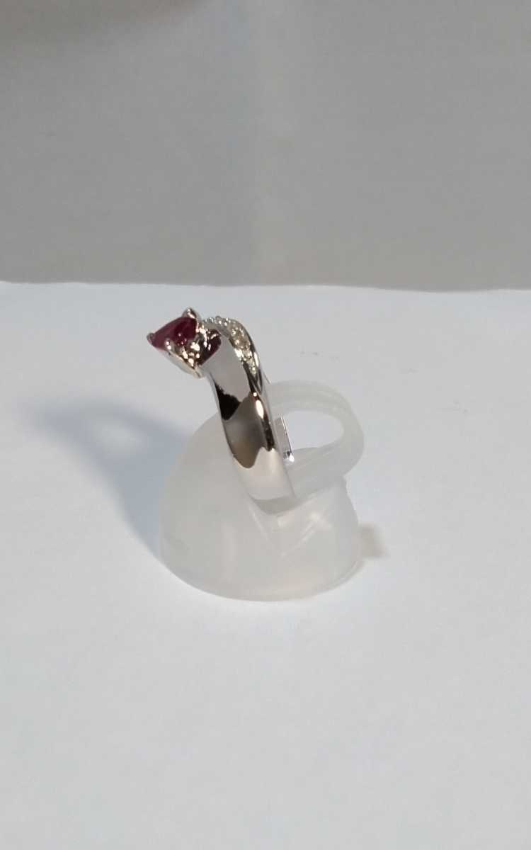 Ptルビーダイヤリング！R0.40ct.D0.28ct.。_画像5