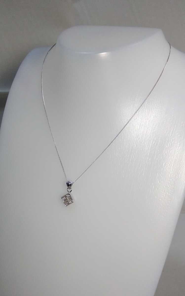 K18WGダイヤペンダントネックレス!0.45ct.。 | exo-safe.com