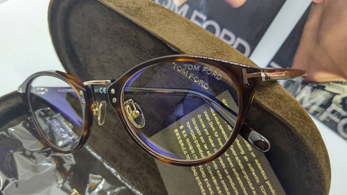 トムフォード 眼鏡 ブルーライトカットレンズ仕様 送料無料 税込 新品 TF5728-D-B 052 アジアンモデル デミカラー