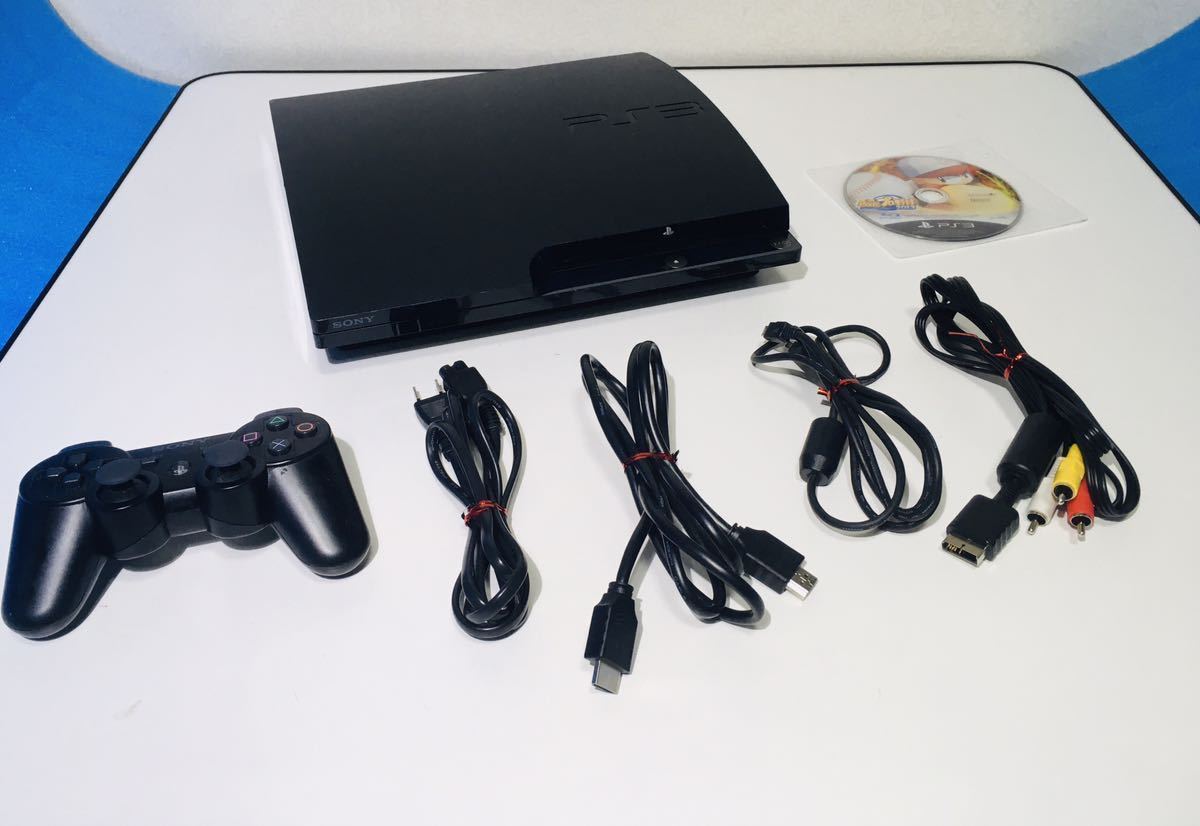 SONY PS3 プレステ3 チャコールブCECH-2000A(120GB)★HDMIケーブル、ソフト 動作確認良好