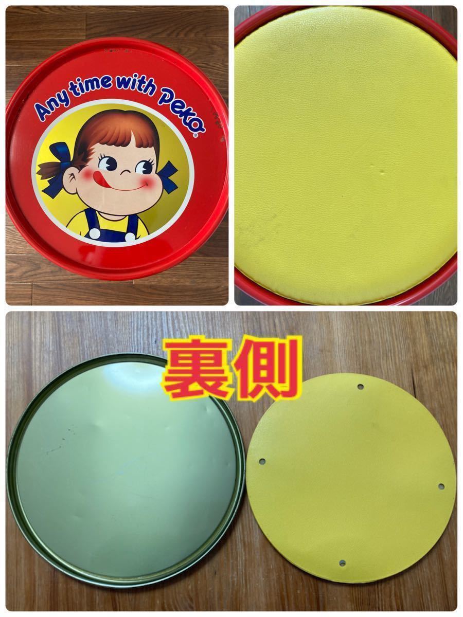 レア ペコちゃん 特大 大型 バケツ 缶 昭和レトロ 当時物 レア ペコちゃん 特大 大型 バケツ 缶 昭和レトロ 当時物