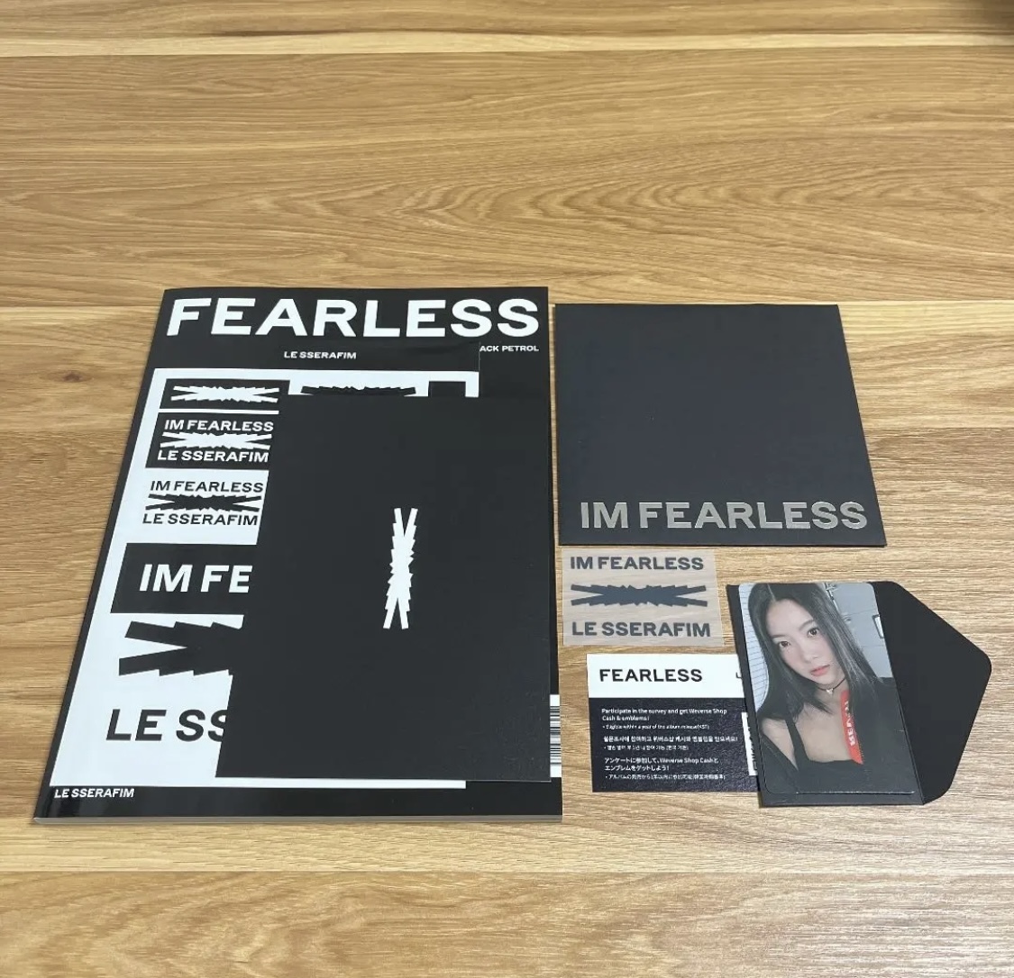 日本未発売】 lesserafim ルセラフィム Fearless 通常盤 未開封 66枚