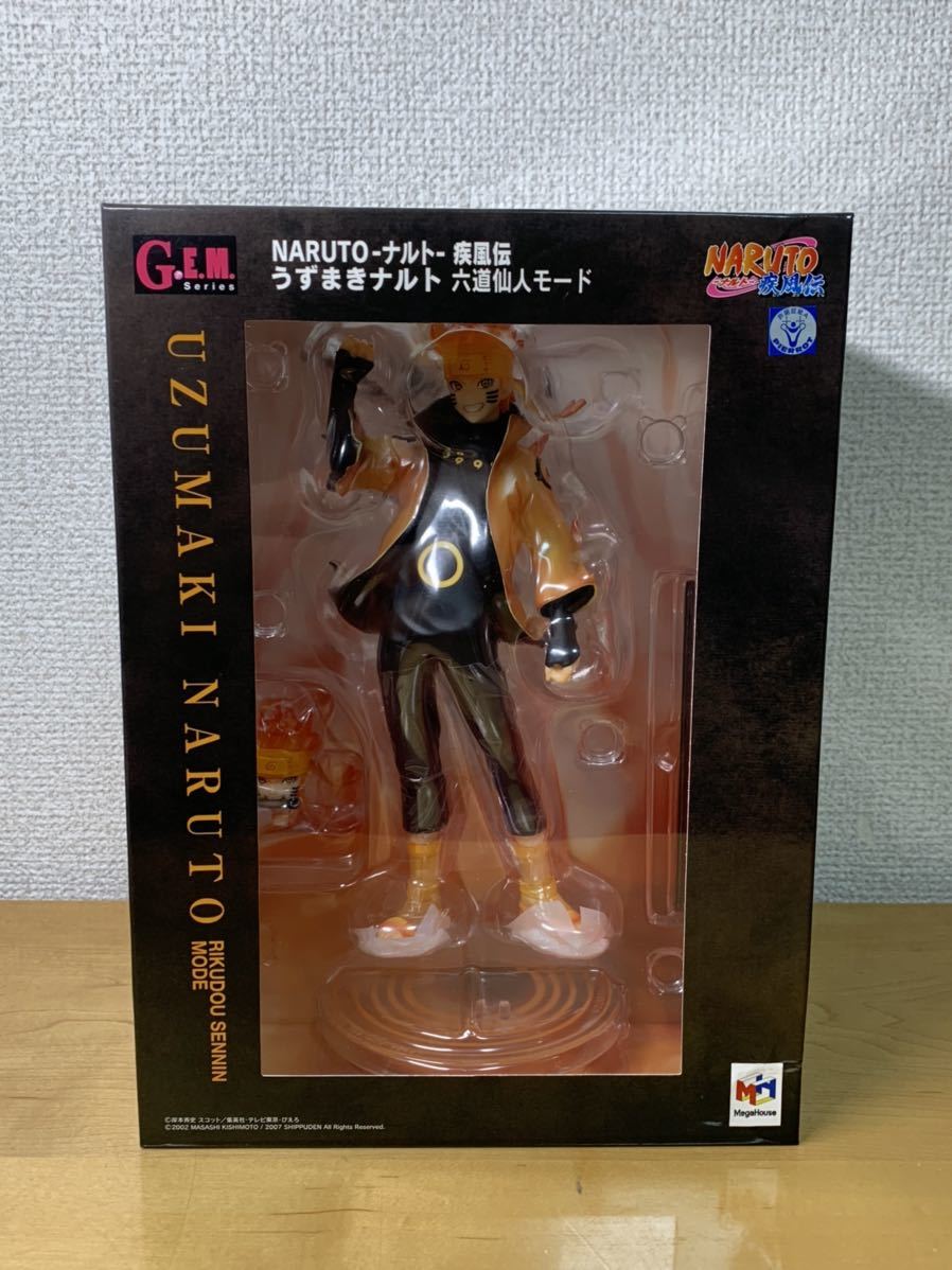 【未開封】 メガハウス G.E.M. NARUTO ナルト 疾風伝 うずまきナルト 六道仙人モード フィギュア MegaHouse_画像1