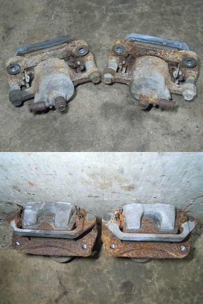  Nissan Skyline 31 R31 HR31 previous term RB20DET 4HT 5MT original rear rear caliper brake caliper left right used ( adherence have complete junk )