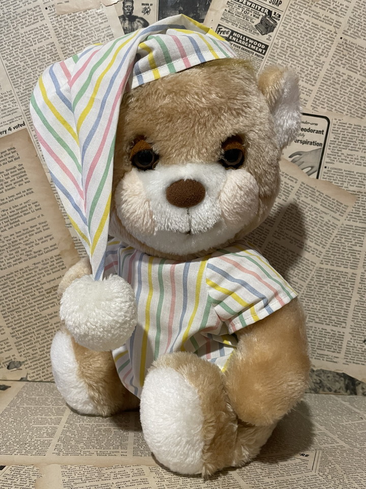 ☆1980年代/Teddy Beddy Bear/ぬいぐるみ②即決ビンテージUSAファンシー/クマ/テディベディベア☆_画像1