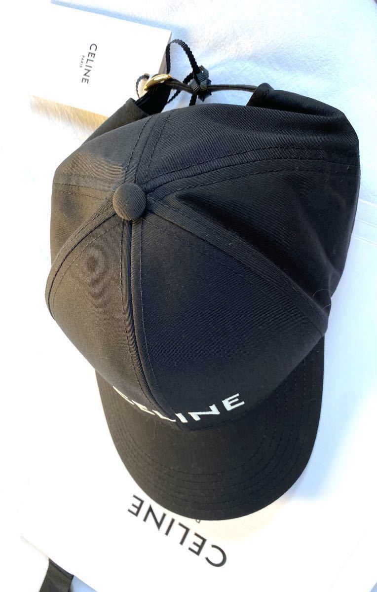 CELINEセリーヌ ロゴキャップCAP帽子 ブラック Ｍサイズ 入手困難 完売 男女兼用 ベースボールキャップ 新品未使用 