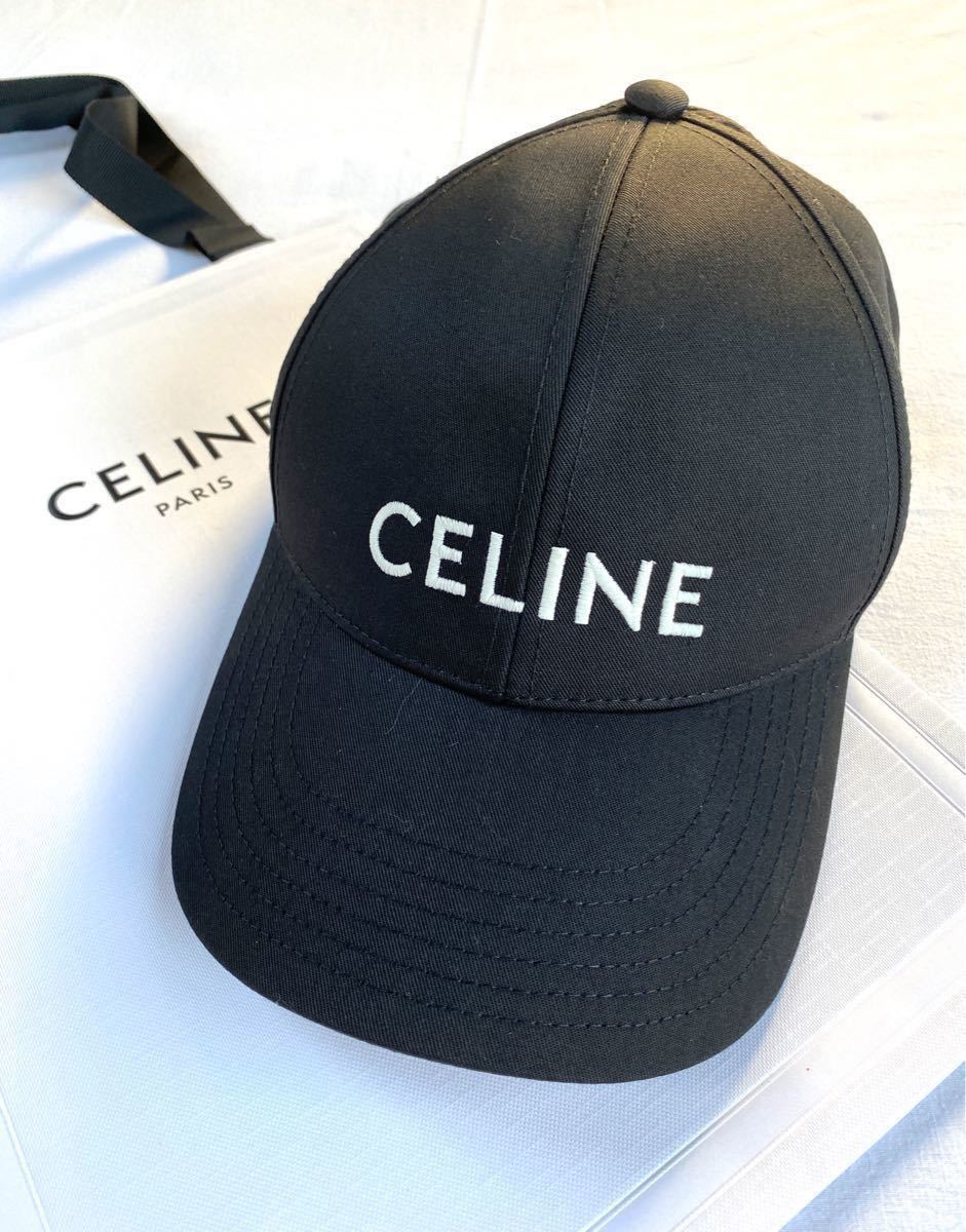 CELINEセリーヌロゴキャップバケットハットキャップバ