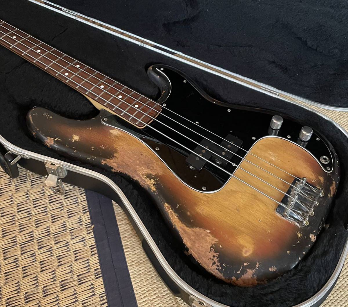 Fender JAPAN PB70 プレシジョンベース ボディラッカー再塗装 レリック Japan Vintage PRECISION bass