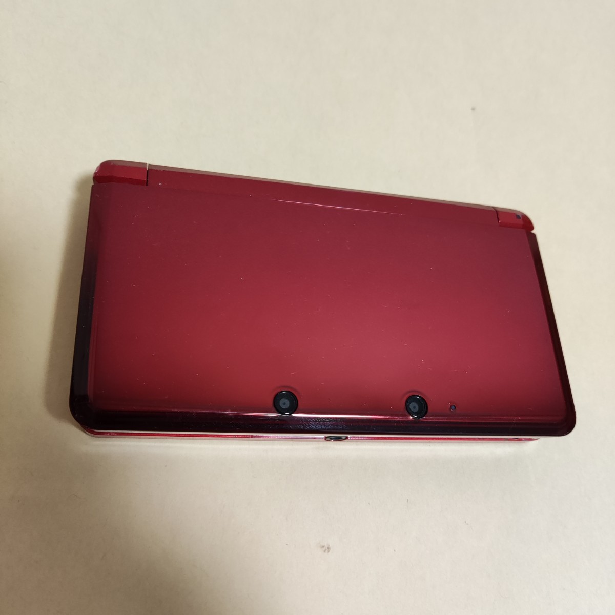 ニンテンドー3DS　本体のみ　タッチペン無し　フレアレッド　訳あり