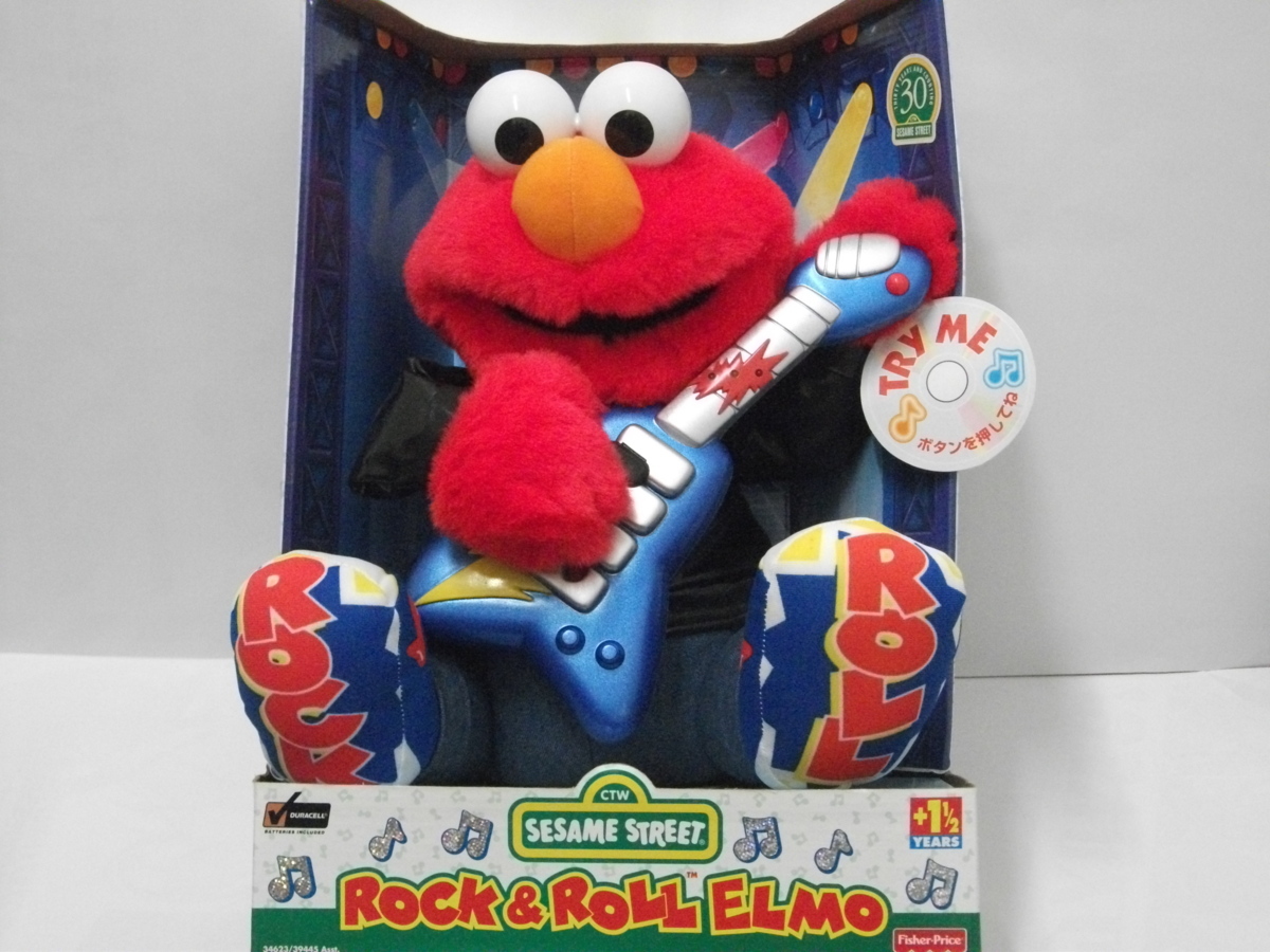  Sesame Street * lock n roll Elmo * doll * unused *tsukda original *1998 year 