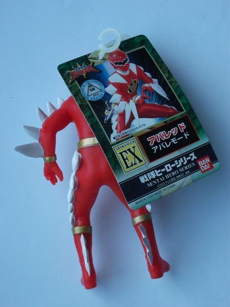 2003 год продажа * Squadron герой EX* Bakuryuu Sentai Abaranger *aba красный [abare режим ] новый товар не использовался * Bandai 