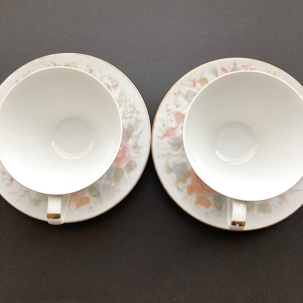 2客セット・ペア】Noritake ノリタケ 月桂樹 ビンテージノリタケ 2客セット・ペア】Noritake ノリタケ 月桂樹 ビンテージノリタケ