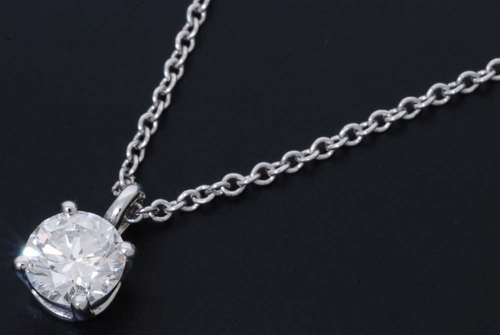  Tiffany санки tia бриллиант подвеска колье PT950 платина diamond примерно 0.35ct[ как новый ]