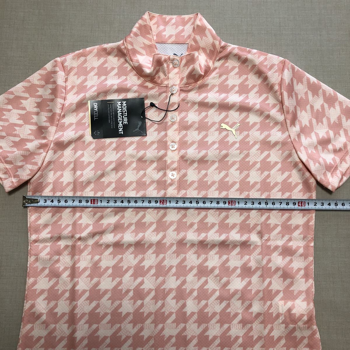 新品・未使用　PUMA ゴルフ ポロシャツ　　◆ M ◆ 930060 ピンク プーマ