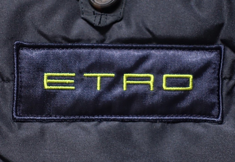 12AW 極美品 ETRO エトロ ラムレザーディテール M-65型 ペイズリー柄