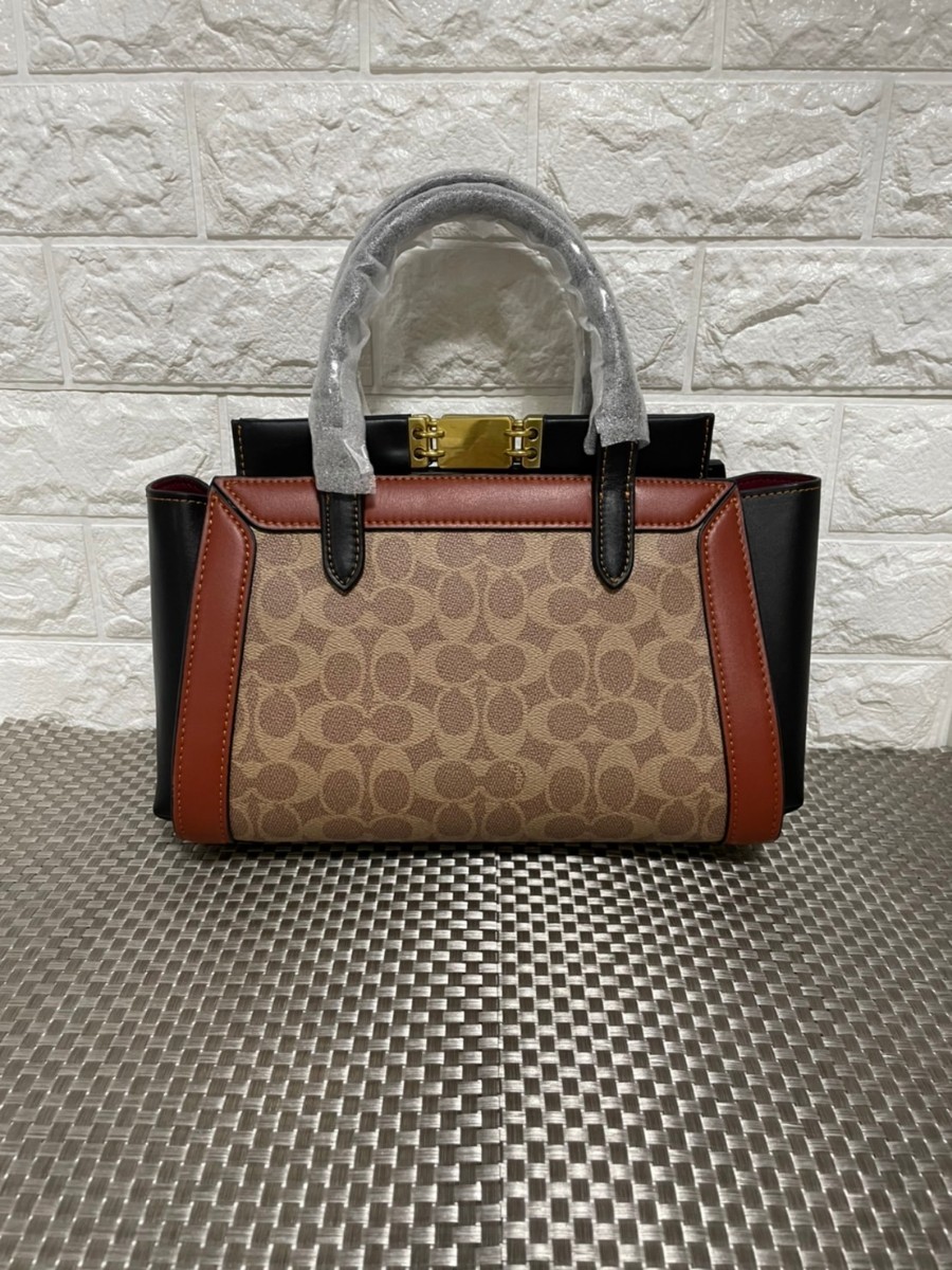COACH コーチ シグネチャー トループ キャリーオール ショルダーバッグ