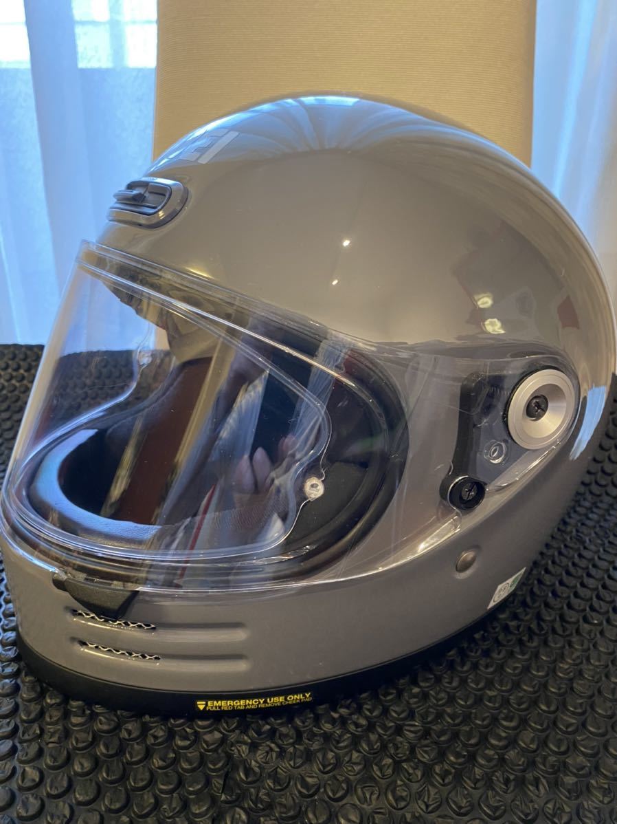美品 SHOEI ヘルメット Glamster グラムスター グレー L bpbd