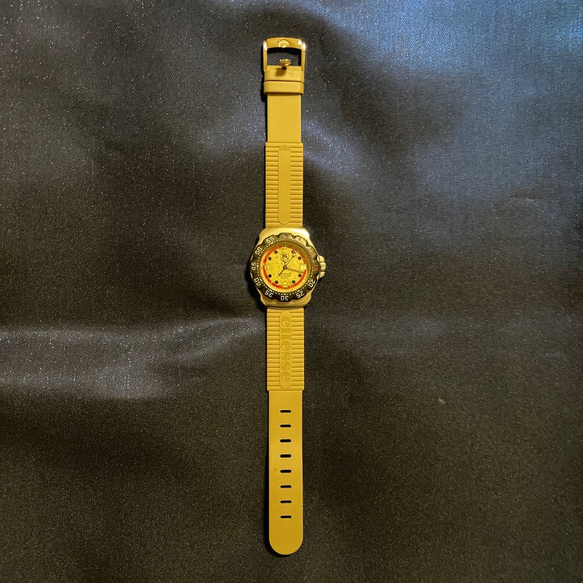 タグホイヤー 】 デイト クォーツ 腕時計 稼働品 WA1211 社外ベルト 