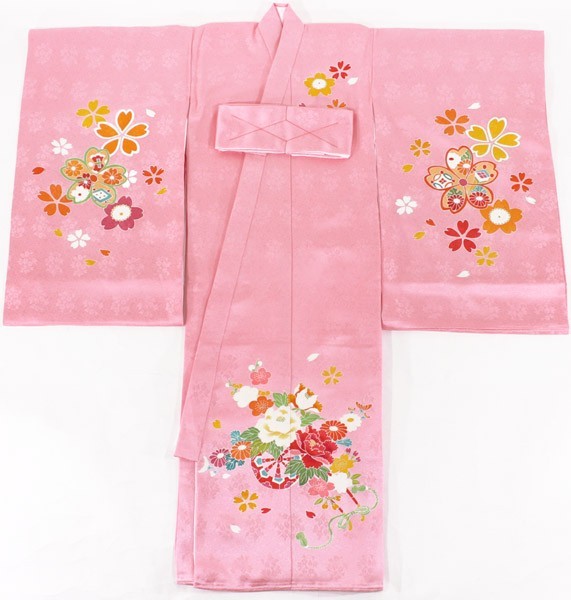  girl .. three . kimono tega02 pink 