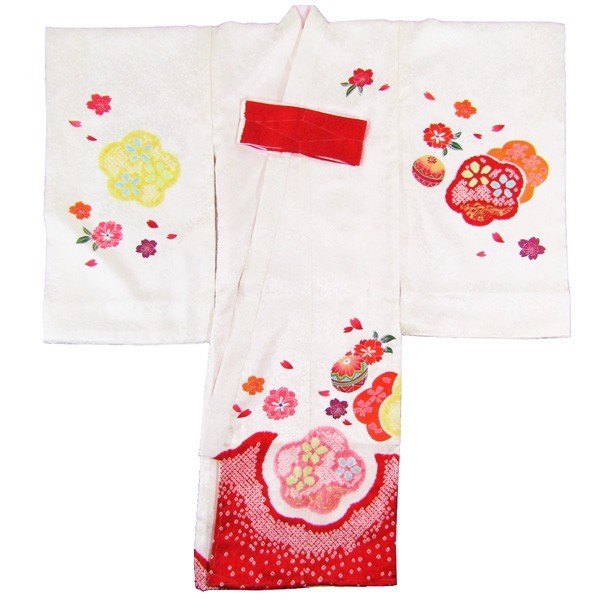  girl .. three . kimono momo07 white 