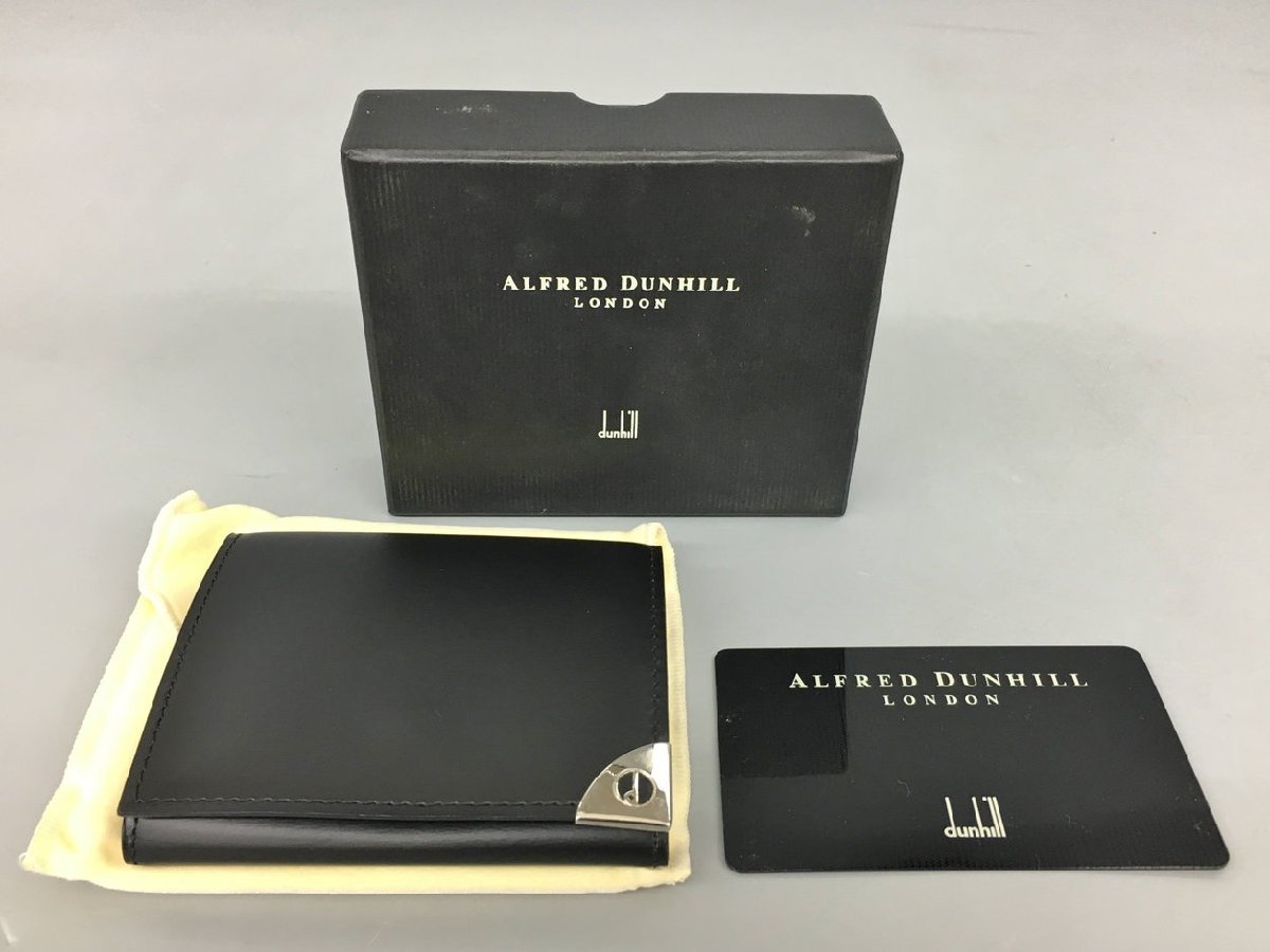 ダンヒル dunhill コインケース ブラック 箱 カード付き 美品 2205LS340の画像5