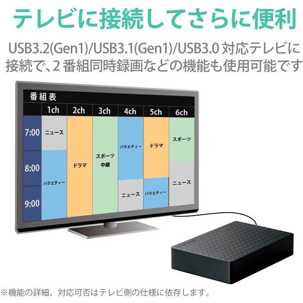 HDCZ-UTL3KB 外付けHDD 3TB USB3.1Gen1(USB3.0) USB2.0接続 fQw5ZFh9UZ
