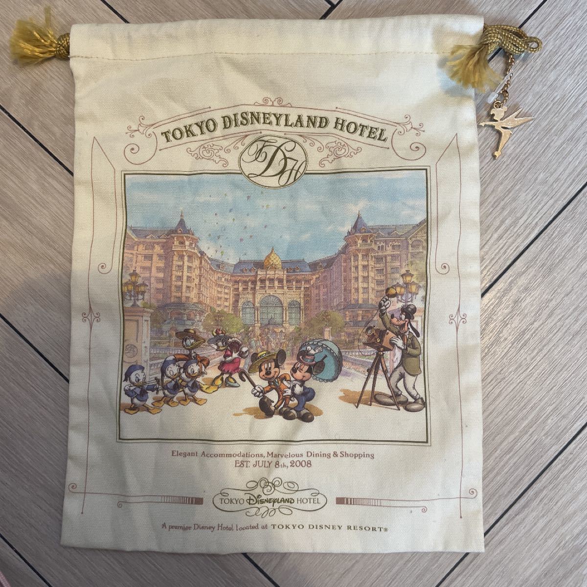 東京ディズニーランドホテル 巾着 ディズニー TDR 巾着袋 ポーチ 東京ディズニーランドホテル 巾着 ディズニー TDR 巾着袋 ポーチ