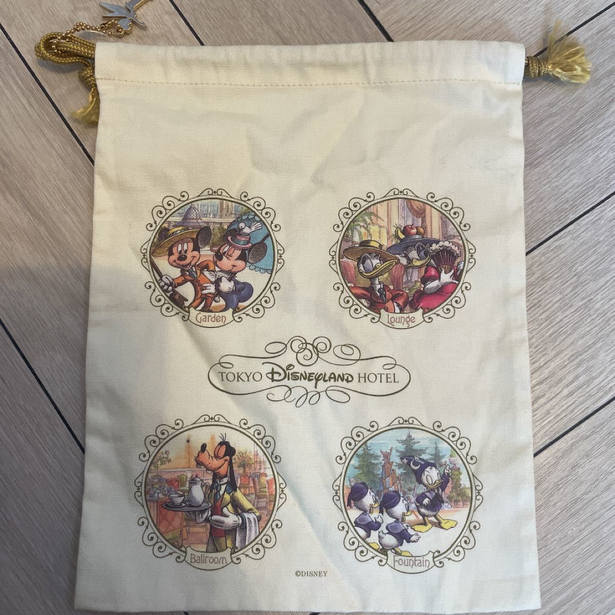 東京ディズニーランドホテル 巾着 ディズニー TDR 巾着袋 ポーチ 東京ディズニーランドホテル 巾着 ディズニー TDR 巾着袋 ポーチ